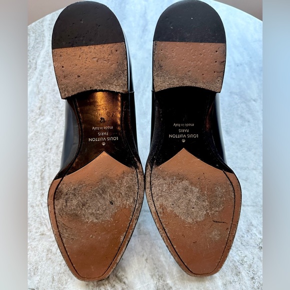 LOUIS VUITTON VENDOME CHELSEA BOOTS  Black Leather LV 12 / US 13 / 46 EU $1800 - Picture 12 of 13